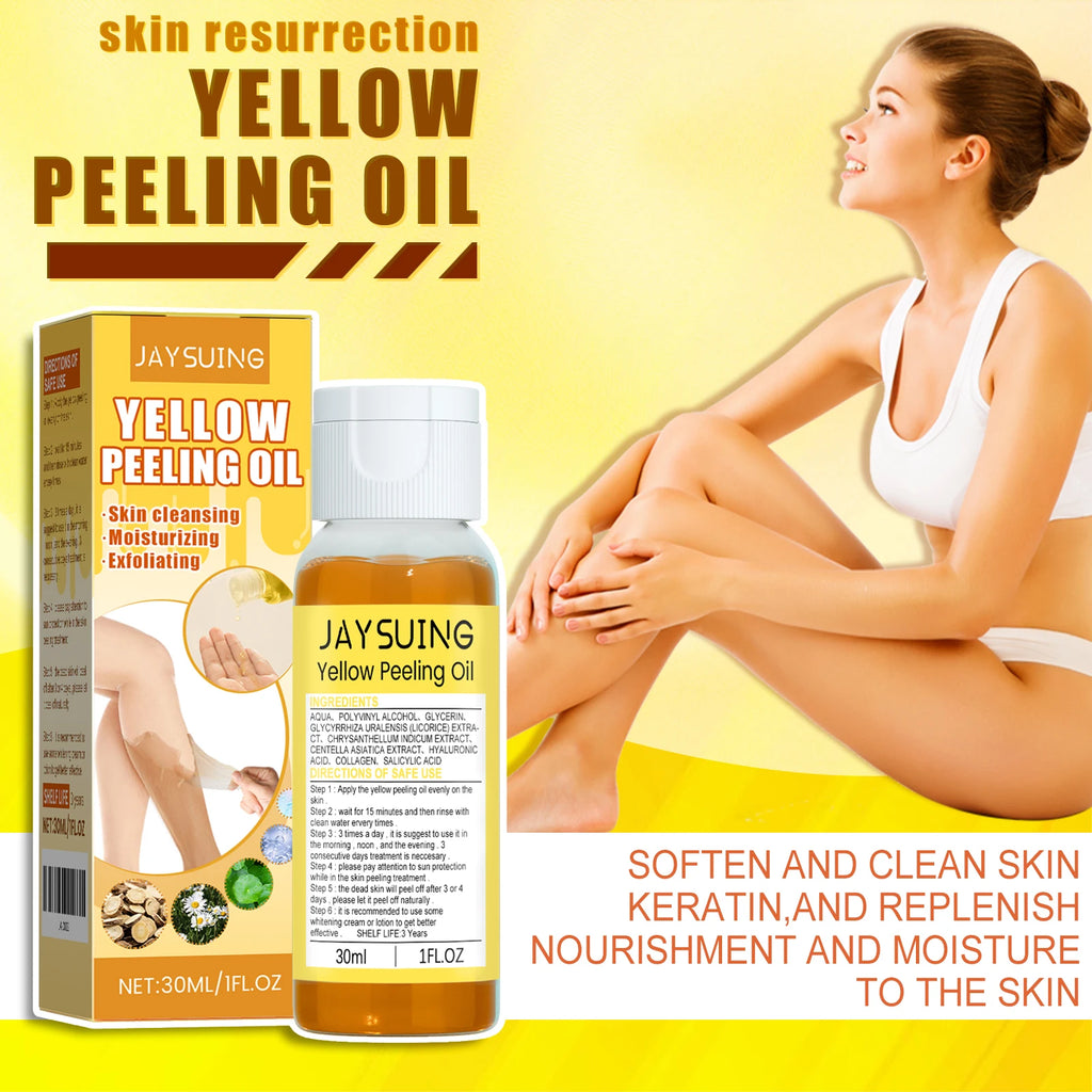 Jaysuing Whitening Yellow Peeling Oil – Dark Spot & Exfoliating Skin Peeling Oil Oasis Select
