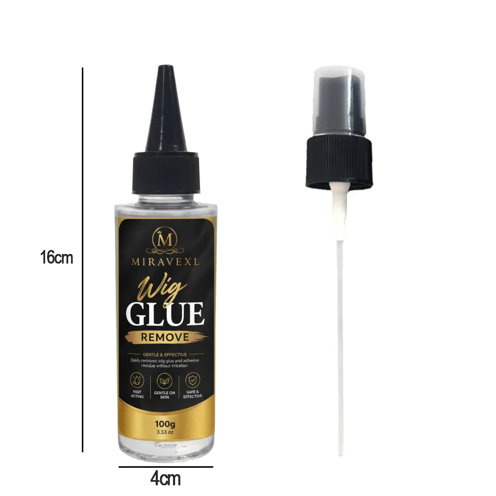 MIRAVEXL Wig Glue Remove— Suitable for wig tape, lace hairpieces, and tape-in hair extensions; gently dissolves the bond. Oasis Select