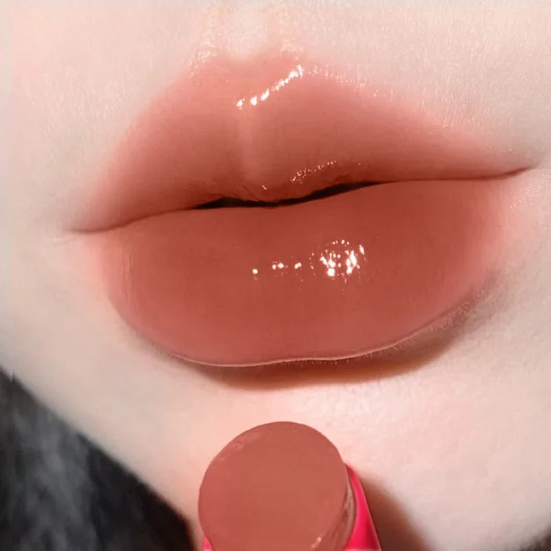 LUXURYTO Glitter Lip Gloss – Glass Mirror Shine, Clear & Red Glitter Lip Gloss Oasis Select 03