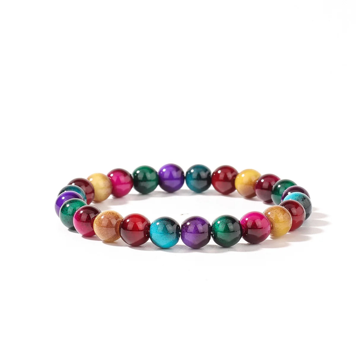 Bohemian Cross-border Bracelet Colorful Tiger Eye Women's Bracelet Wealth and Eternal Happiness Elegant Jewelry Ideal Gift Oasis Select