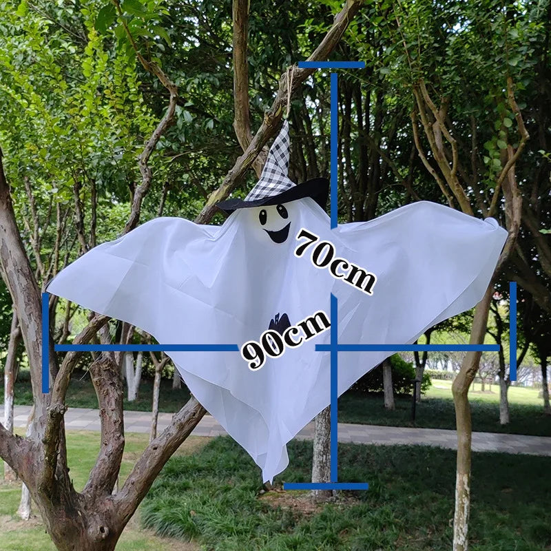 Shengxin Ghost Festival Outdoor Decorative Items Bat Pendants White Cute Floating Ghosts halloween Oasis Select White