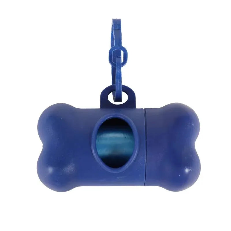 1/3pc Bone Shaped Bag Dispenser Disposable Pet Dog Waste Bag Holder Plastic Garbage Bag Case Carrier Disposal Poop Bag Dispenser Oasis Select Dark Blue