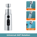 1pc Kitchen Faucet Aerator Faucet 3 Modes Bathroom Anti-splash Sprayer Kitchen Taps Anti-Splash Tap Booster Shower Filter Oasis Select Silver