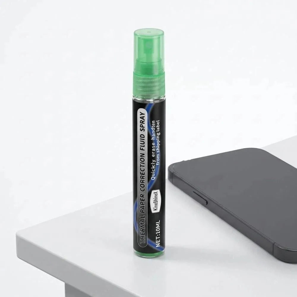 Portable Thermal Paper Erasing Pen 10ml Capacity Remove Address Phone Erasing Liquid Spray Pen Shipping Labels Bills Quickly Oasis Select