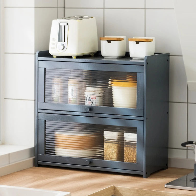 Kitchen Shelves Seasoning Dishes Storage Multi-layer Countertops Lockers Cupboards Household Cutlery Chopsticks Storage Boxes Oasis Select