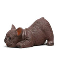 Purple Clay Tea Pet Puppy Figurine Creative Tea Ceremony Piece Wealth-enhancing Zodiac Bull Terrier Budgie French Bulldog Tea Oasis Select Little Fadou
