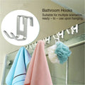1pcs Space aluminum door hook H shape Hanging Bathroom kitchen Storage rack shower towel bag tableware Organize Hardware Oasis Select Silver