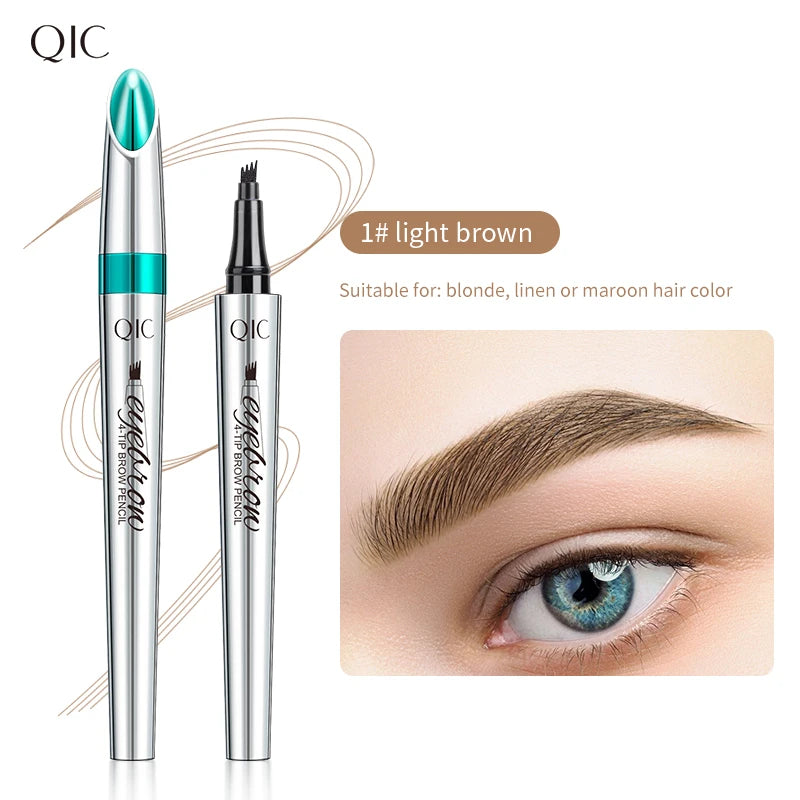 QIC Microblading Eyebrow Pen – 5 Colors, Waterproof Brow Pencil