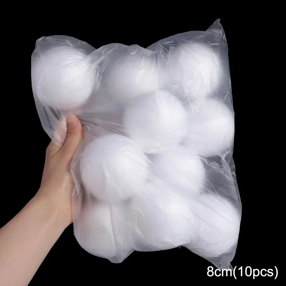 White Polystyrene Foam Balls 80pcs – Christmas Ornaments & DIY Christmas Craft Ornaments Oasis Select 8cm-10pcs other