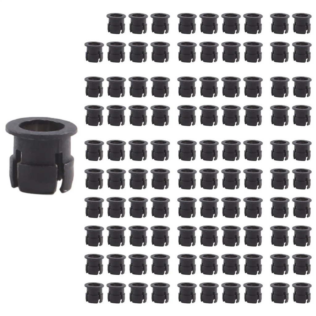 100 Pieces Black Plastic 5mm LED Clip Holder Display Panel Mount Cases Oasis Select as shown