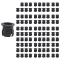 100 Pieces Black Plastic 5mm LED Clip Holder Display Panel Mount Cases Oasis Select as shown