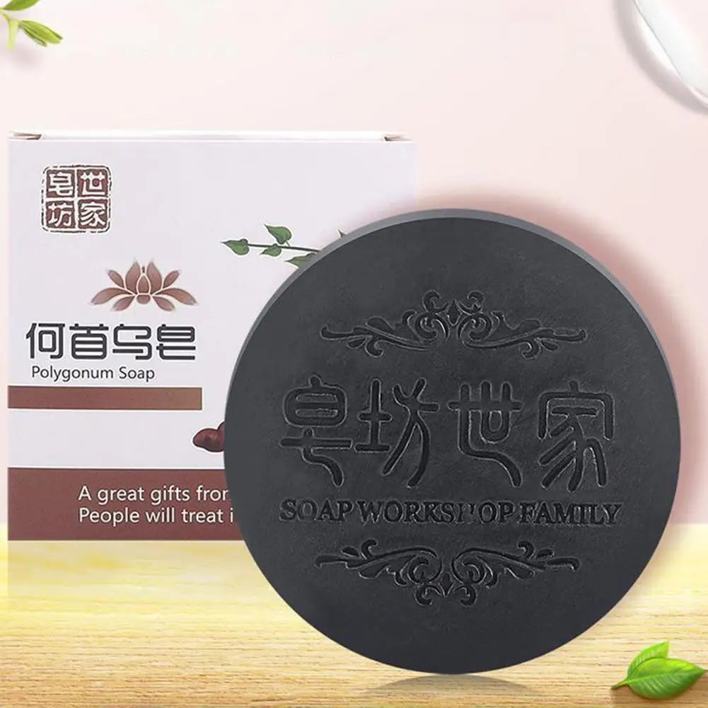 100g Natural Polygonum Multiflorum Hair Soap Polygonum Multiflorum Shampoo And Conditioner Bar Nourishing Shampoo Soap Bar Oasis Select