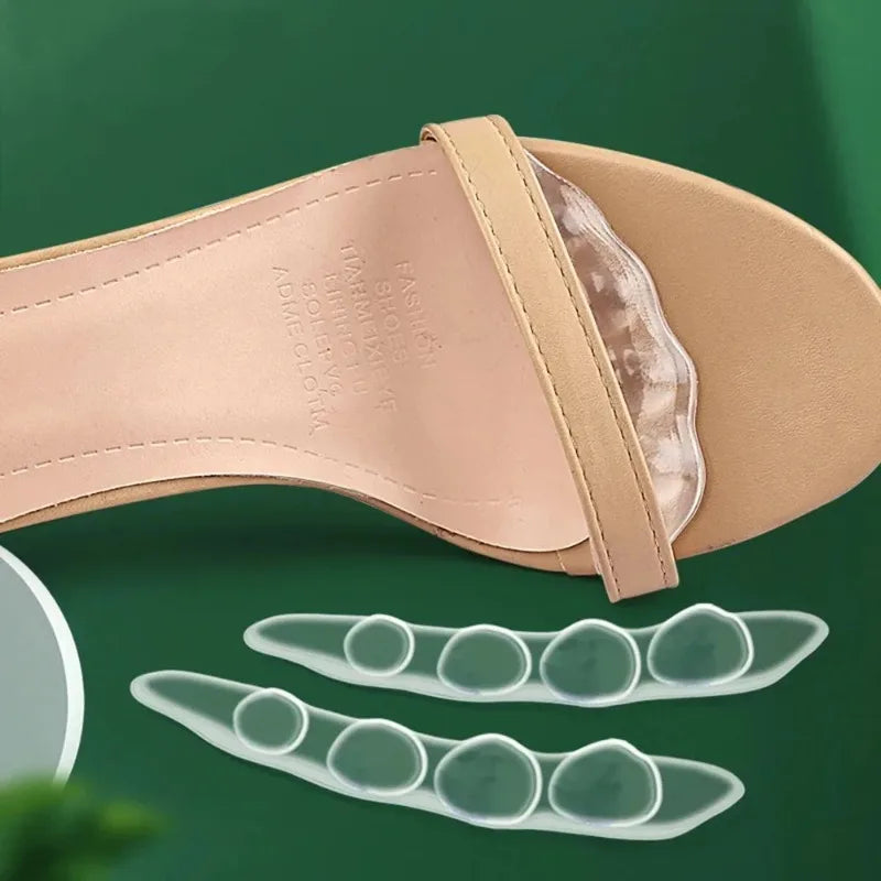 Soft Forefoot Pads Anti-Slip Self-Adhesive Gel Cushion Shoe Inserts for Women High Heels Sandals Flip Flops Comfortable Oasis Select