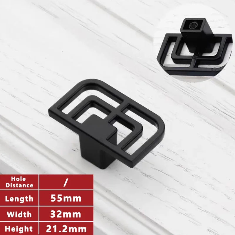 Classical Kitchen Cabinet Storage Handles Solid Dressers Brass Gold Vintage Cabinet Door knobs Furniture Drawer Pulls Hardwa Oasis Select Black Single Hole