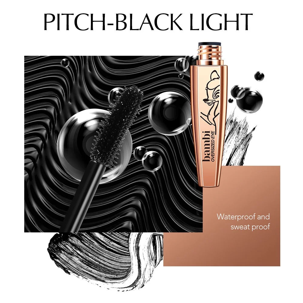 Deer Eye Black Waterproof Mascara – Long-Lasting Volume