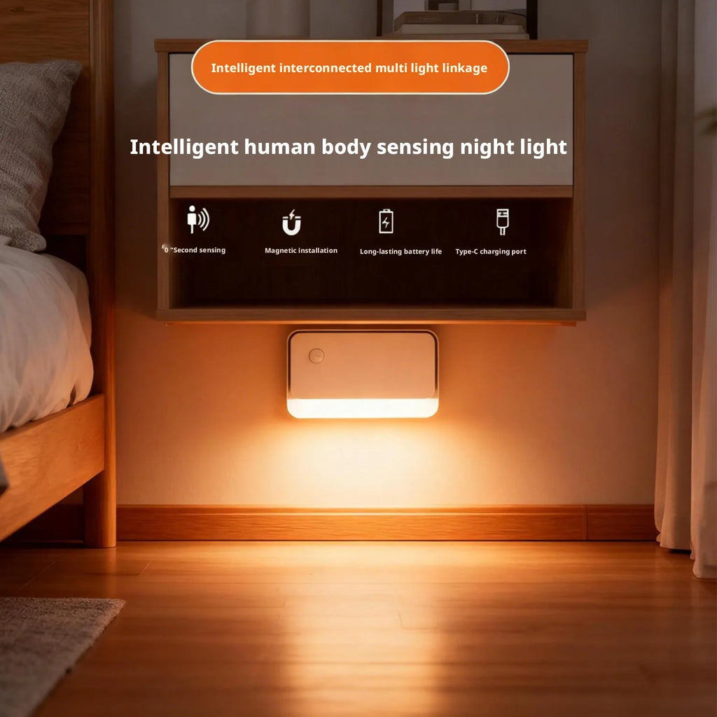 SHINEKNOT Motion Sensor LED Night Light | USB Rechargeable