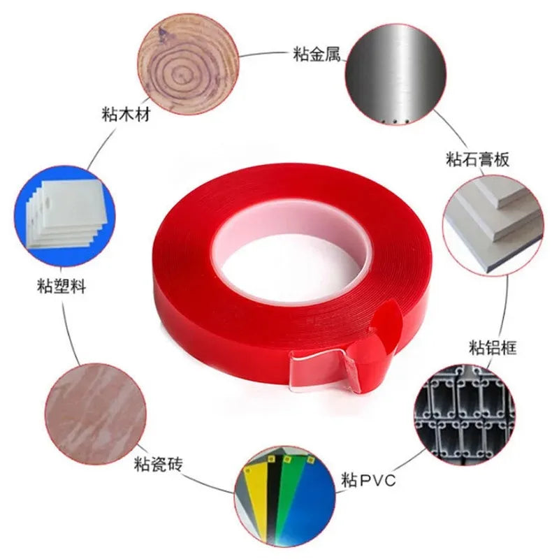 Nano Tape Double-Sided 3.3m – Washable & Traceless Adhesive Double-Sided Nano Tape Oasis Select