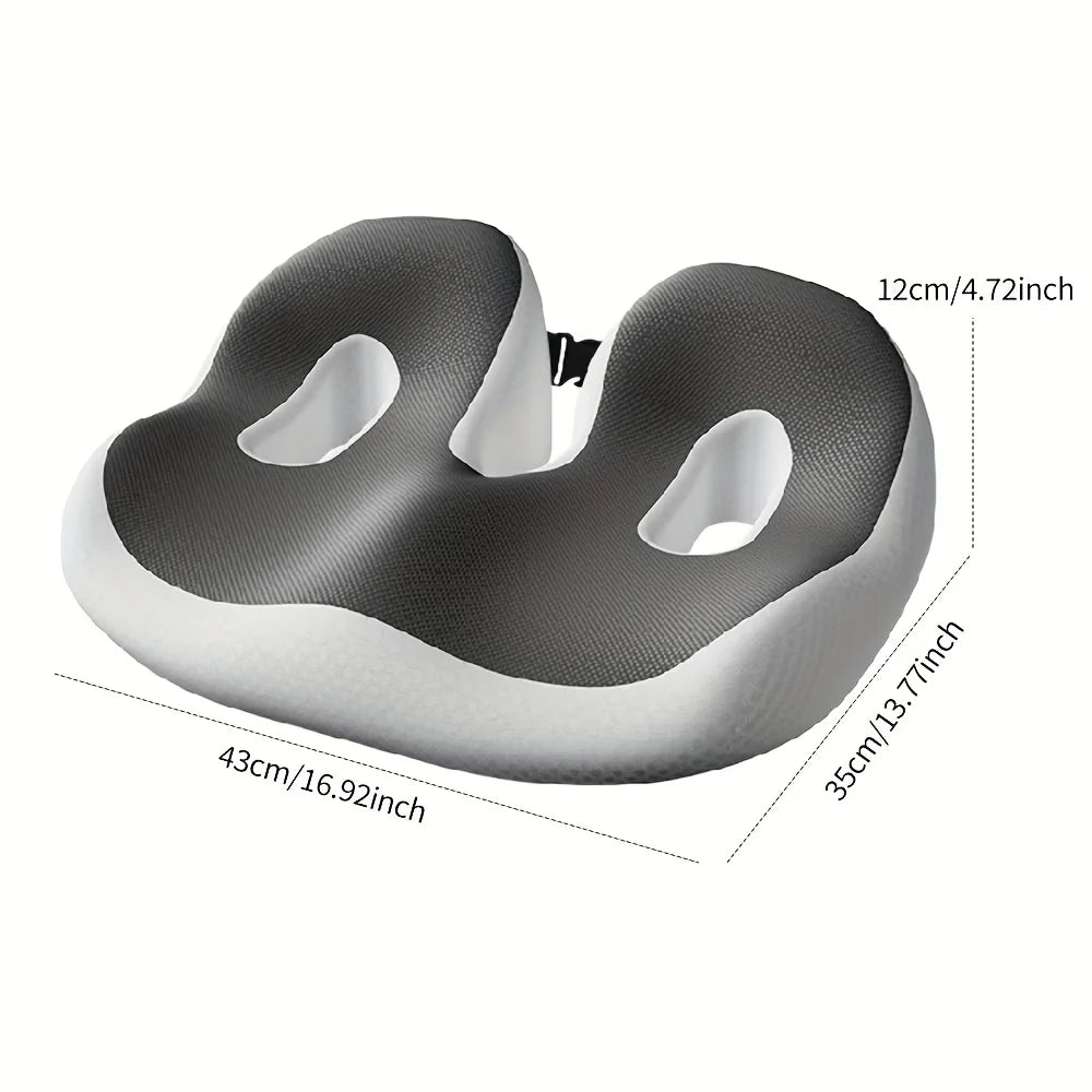 Memory Foam Soft Seat Cushions Comfortable Elastic Support Pillow Car Seat Cushion for Car Office Tea Table Chair Mat Oasis Select Deep Gray