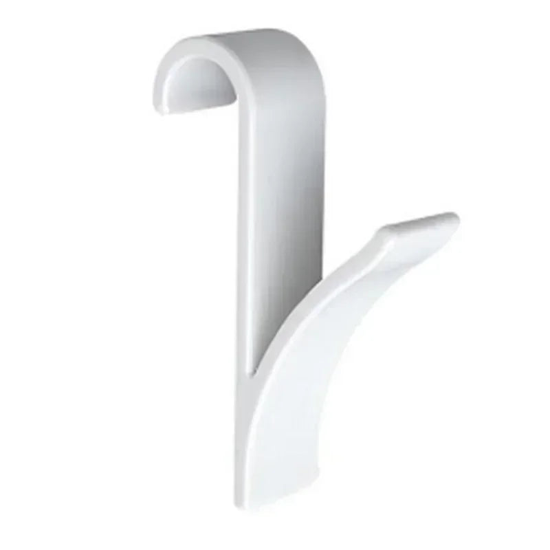 Kitchen Bathroom Hanger Clips Storage Racks White Clear Hanger Heated Towel Radiator Rail Clothes Scarf Hanger Hooks Holder Oasis Select White 1 pcs