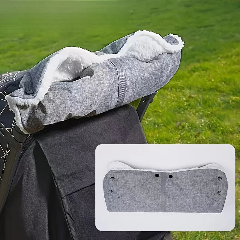 1pc Stroller Armrest Cover Bag - Durable Polyester, Adjustable Strap, Perfect for Autumn & Winter Travel, with Zipper, Sleek Bag Oasis Select