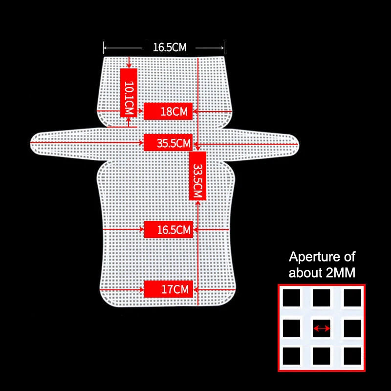 Auxiliary Weaving Plastic Mesh Kit Weaving Shoulder Bag Plastic Mesh Cloth Sewing Weaving Material For DIY Making Weaving Bag Oasis Select A2