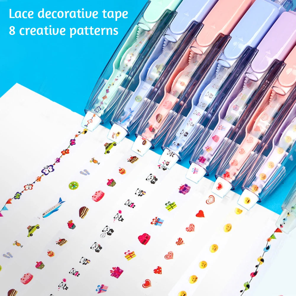 Cute Animal Decorative Tape Pen | DIY Craft Stationery