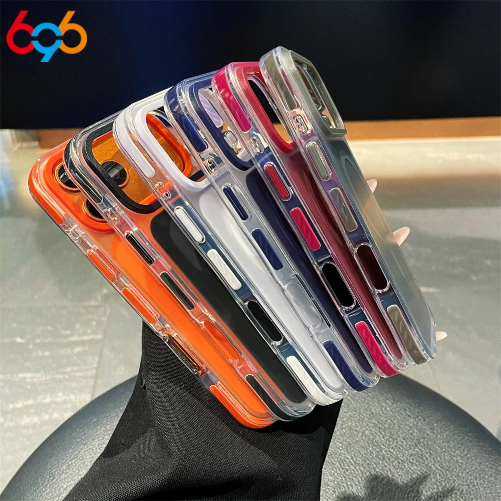 Matte Translucent Case For IPhone 17/16 Pro Max 15 Promax 14/13/17Pro For Magnetic Wireless Charge Cover Man Women Phones Shell Oasis Select