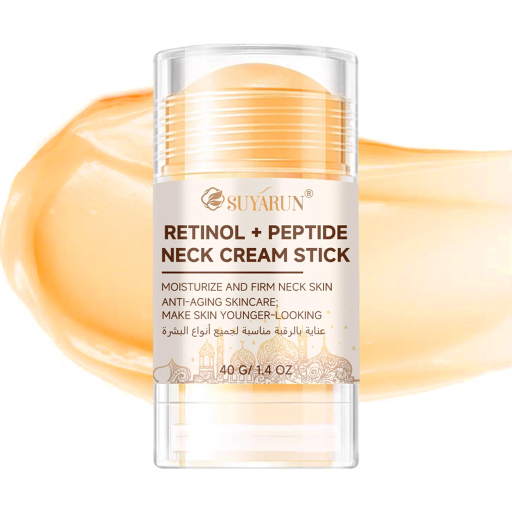 SUYARUN Retinol Peptide Neck Stick - Anti-Aging Firming Cream for Neck Wrinkles & Skin Tightening, Fast Results. Oasis Select 40g