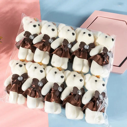 10pcs Mini Foam Teddy Bear Bouquet Dolls – DIY Floral Gift Bouquet Bear Dolls Oasis Select