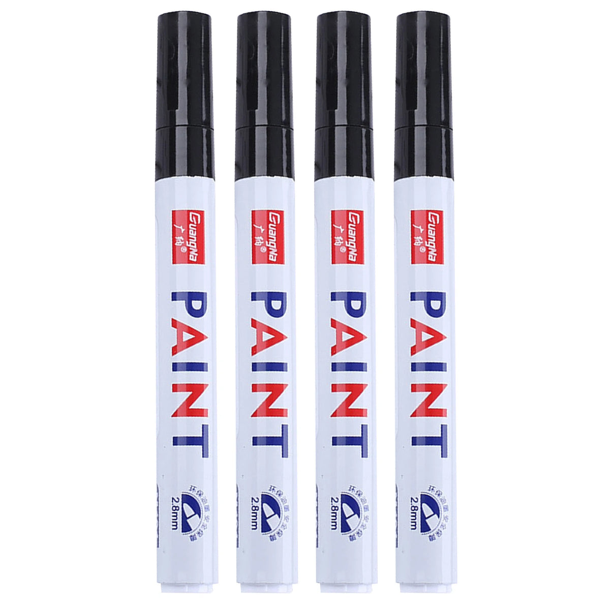Oil Based Paint Markers – 12-Color Waterproof Fine Tip Set Paint Marker Set Oasis Select Black