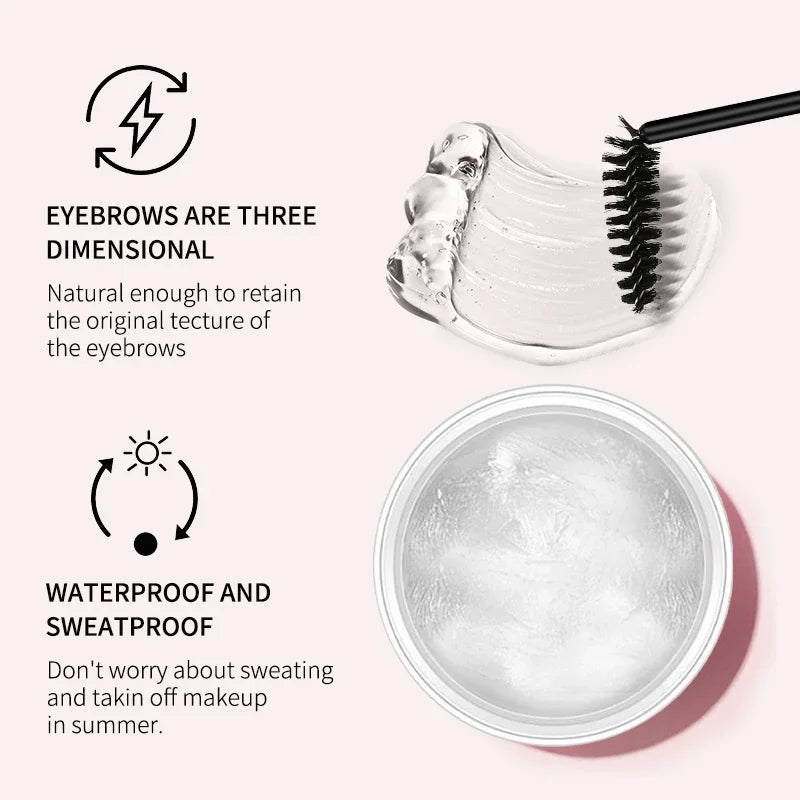 OCHEAL Clear Waterproof Eyebrow Gel – Long-Lasting Wild Brow Cream