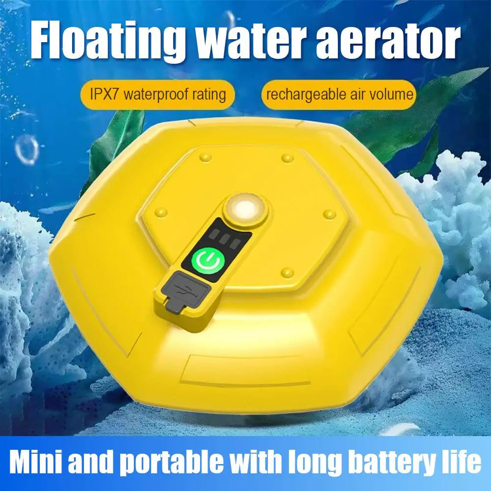 Outdoor Aerator Pump UFO Float Aerator Portable Float Fishing Small Aerator Fishing Automatic Oxygen Machine Oasis Select
