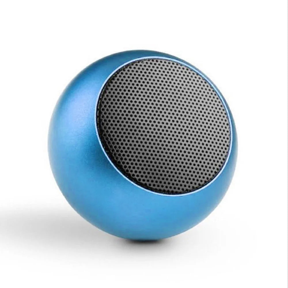 New Mini Bluetooth Small Speaker High Quality Wireless Bluetooth Speaker Portable Small Steel Gun Metal Heavy Subwoofer Outdoor Oasis Select Blue