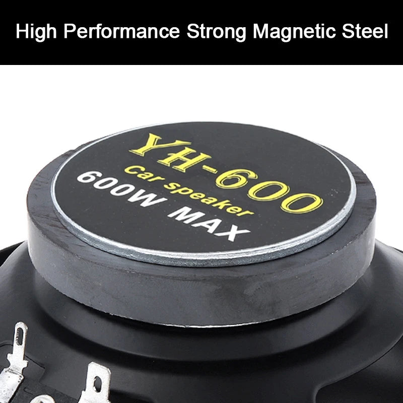 YH-600 600W 6inch Coaxial Speaker, Superior Full Frequency Car Audio Stereo Oasis Select