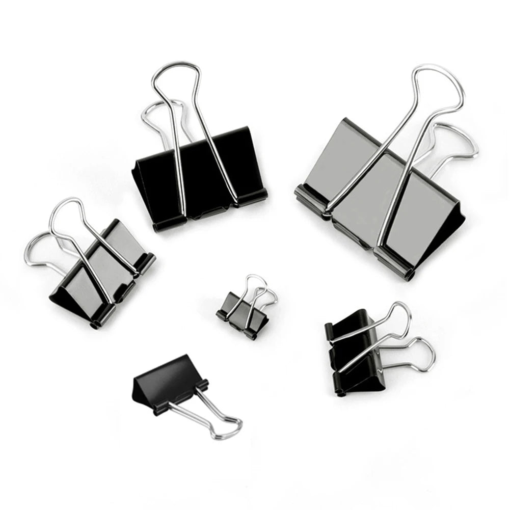 Metal Binder Clips 10-Pack – Fold Back Clamps 15–32mm