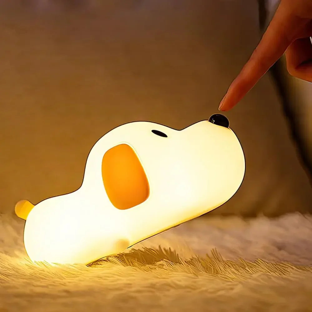 Animal Silicone Night Light – Rechargeable LED Kids Bedside Lamp Silicone Night Light Oasis Select