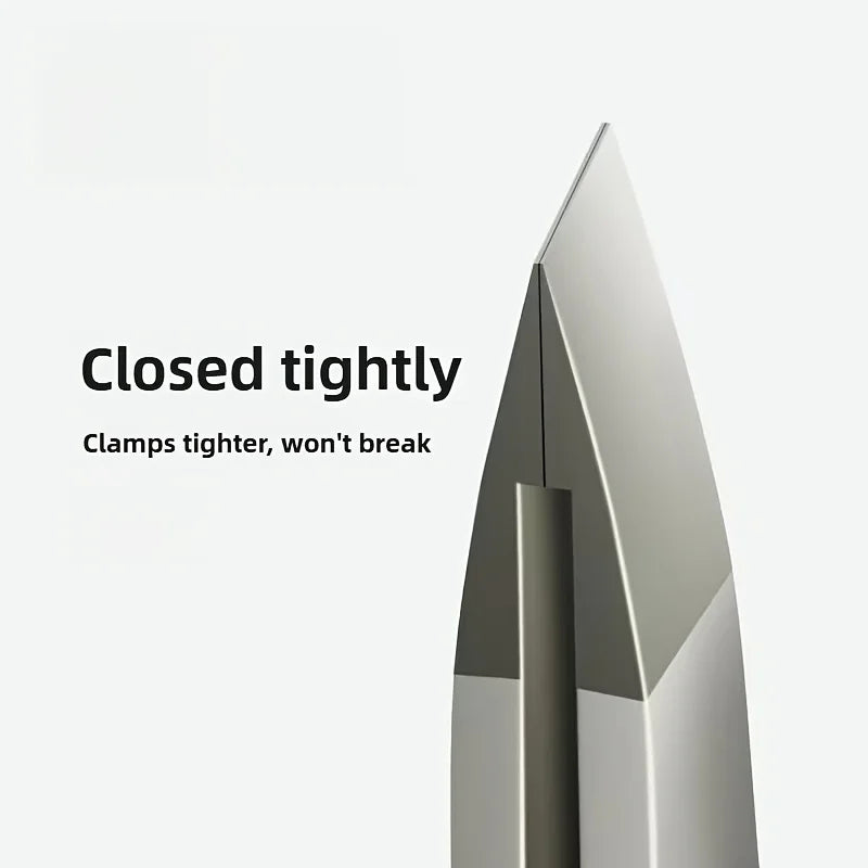 Stainless Steel Professional Eyebrow Clip, High Eyebrow Clip, Oblique Mouth Small Tweezers, Universal Hair Removal Pliers Oasis Select