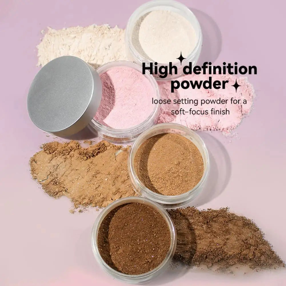 Pearl Matte Loose Powder 6g - Long Lasting Oil Control Setting Powder Shimmer Body Highlighter Face Contour Makeup Oasis Select