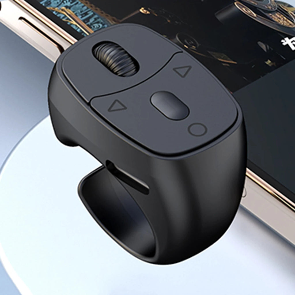 Bluetooth 5.3 Finger Ring Remote – Page Turner & Selfie Wireless Ring Remote Oasis Select