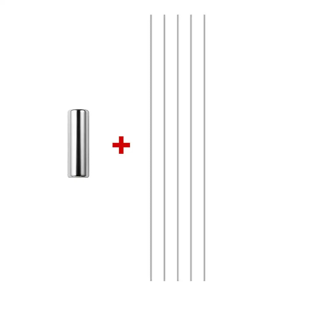 Double Ended Magnetic Nail Polish Stick Cat Eye Magnetic Cylindrical Stick With Iron Wire UV Gel Polish Nails Art Manicure Tool Oasis Select cylinder wire kit