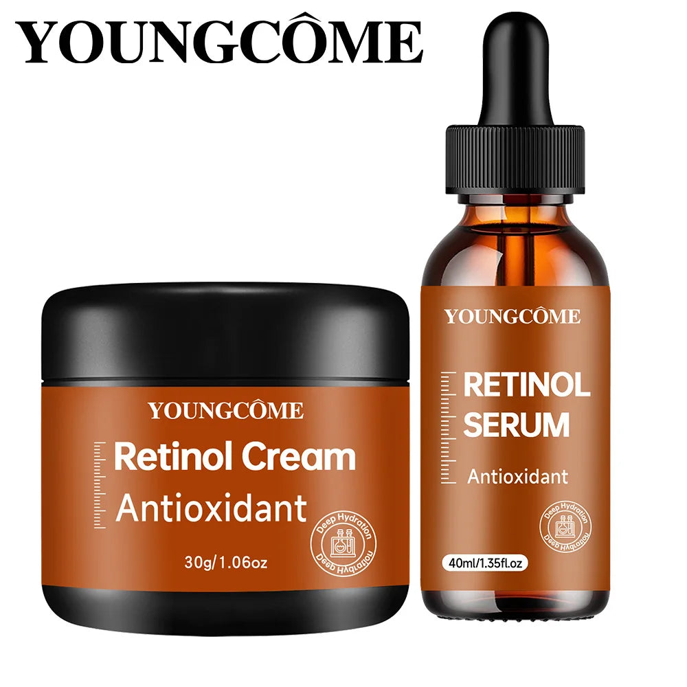 YOUNGCOME Retinol Cream & Serum Set – Anti-Aging Skin Care Retinol Skin Care Set Oasis Select