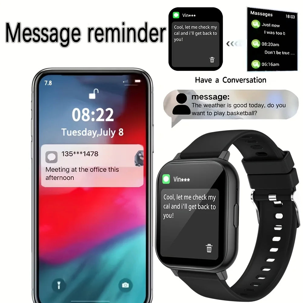 ERUN Premium Smart Watch – Multi-Sport, Call & Music Control