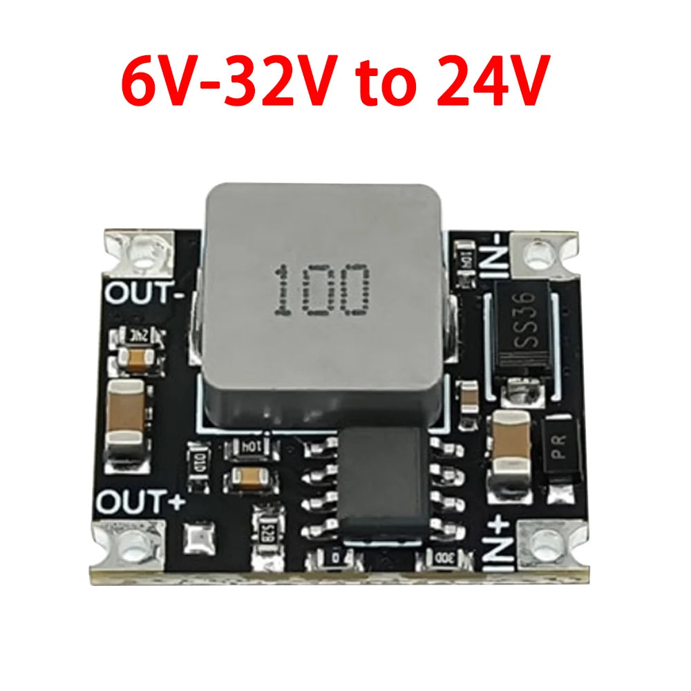 3A Mini DC-DC Buck Step Down Converter Module 6V-40V to 5V 9V 12V 24V Voltage Regulator PCB Power Supply Board Oasis Select 6V-32V to 24V