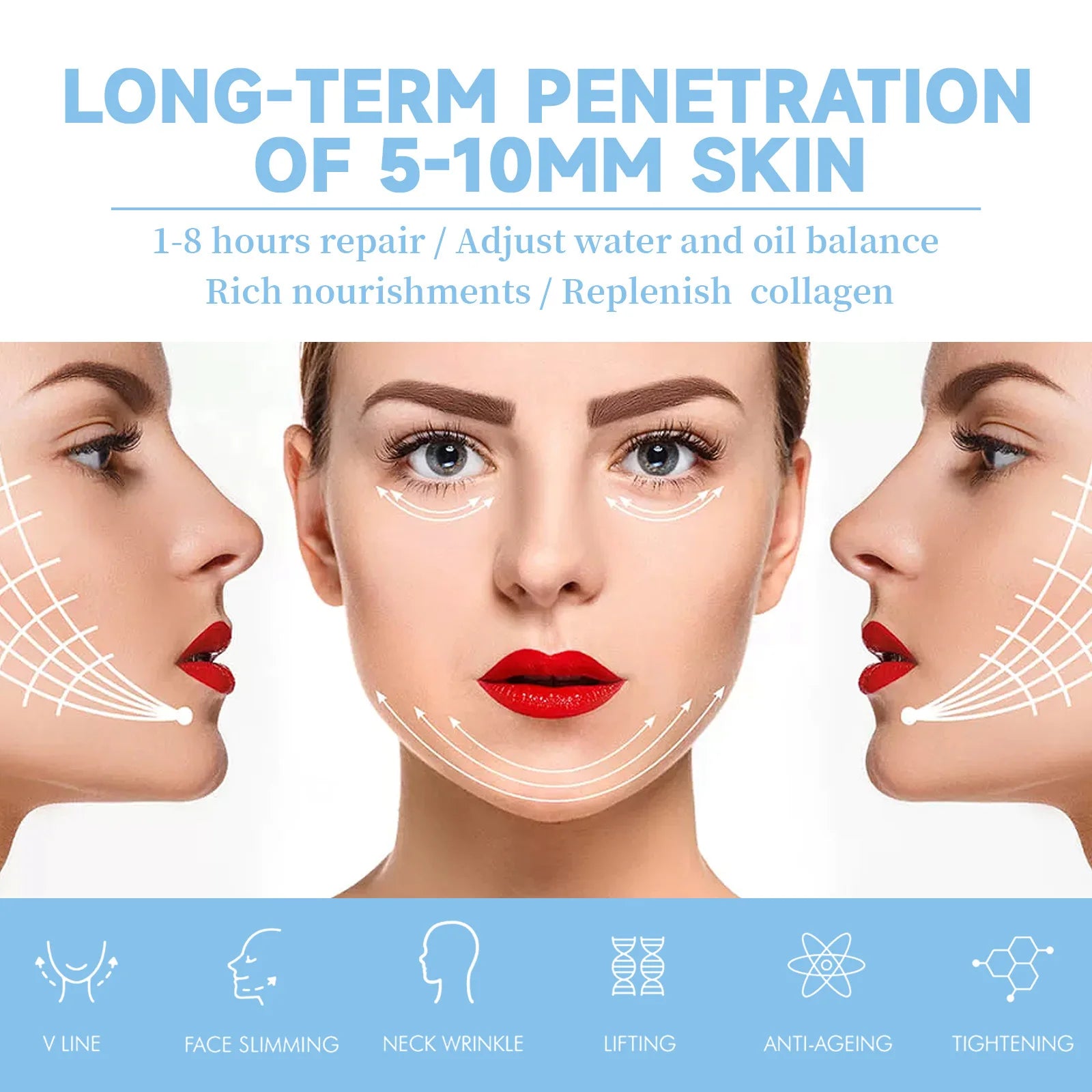 EELHOE Collagen & Hyaluronic Acid V-Shape Firming Face Mask