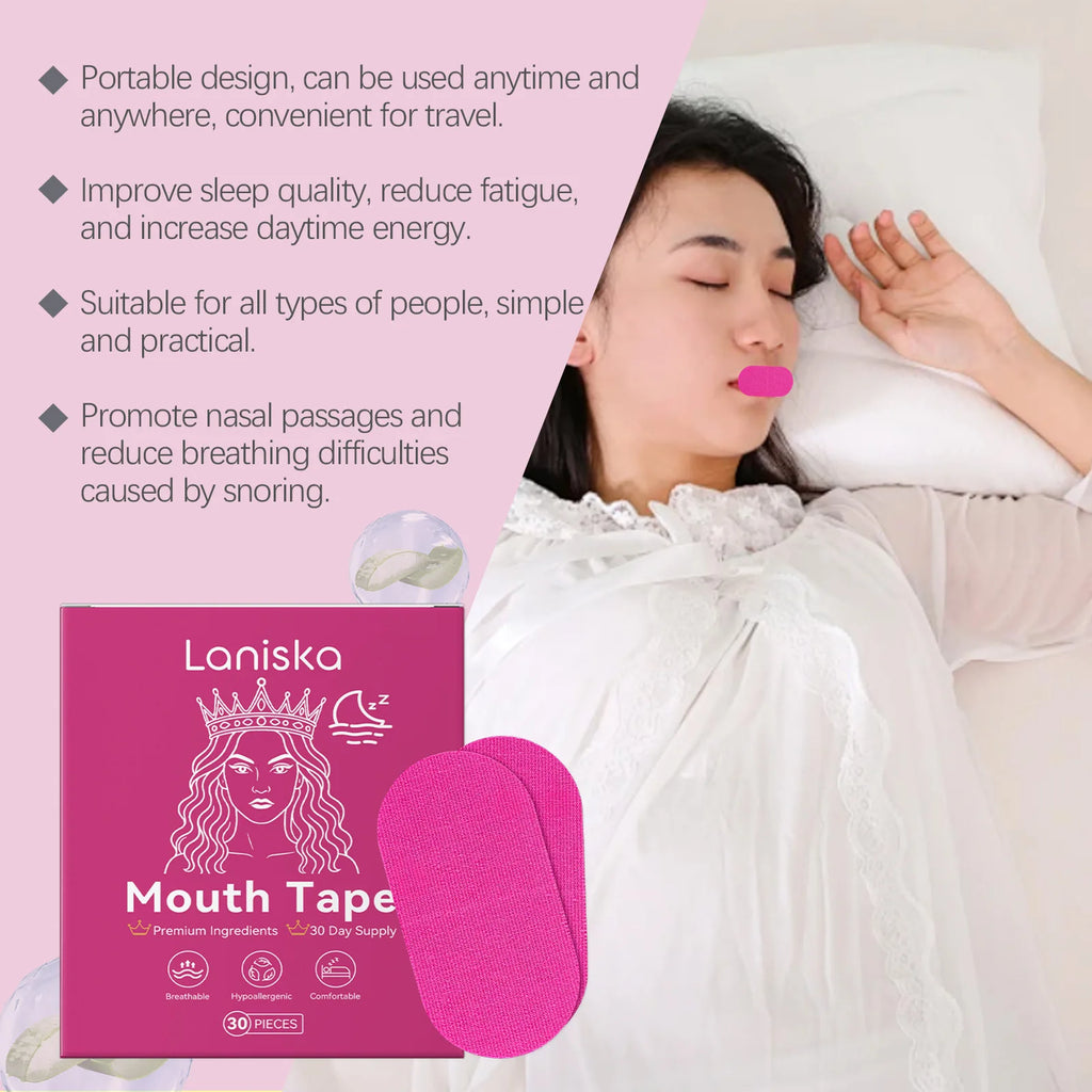 Laniska Lavender Stop Snoring Sleep Patch Enhance Breathing Easy Use Mouth Tape Children Adult Correction Night Sleep Care Patch Oasis Select