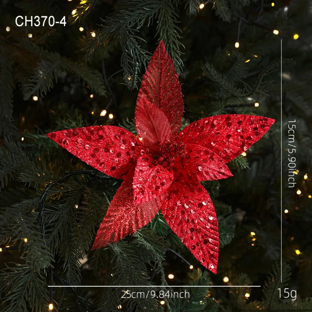 Christmas Flower Decorative Artificial Flowers Berry Bouquet Festive Navidad Accessories For Wreath Festive Events Holiday Oasis Select Red