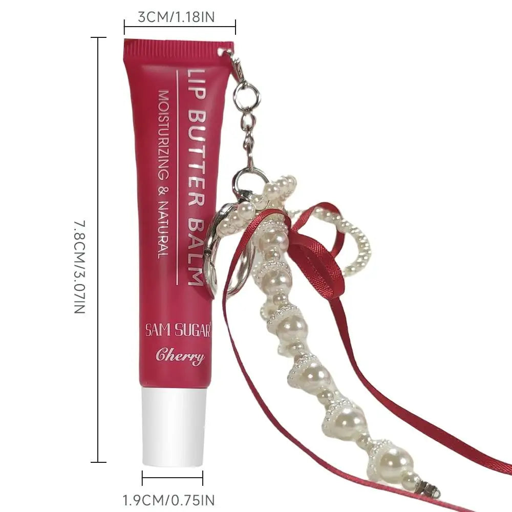 SAM SUGAR Pearl Chain Lip Butter Balm Mirror Gloss | 5 Shades