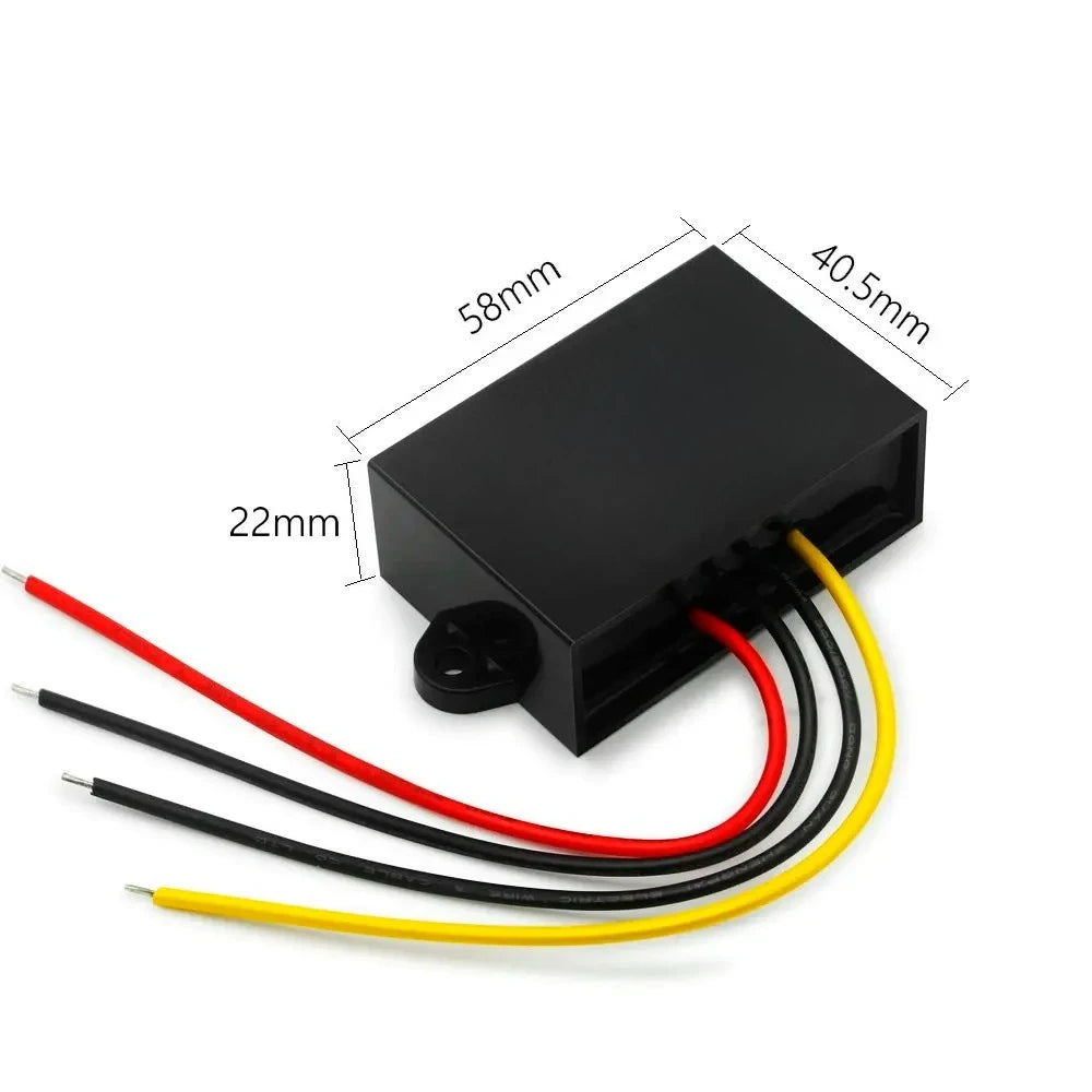 Waterproof Step-down Converter 12 24V 36V 48V 60V 72V 80V 85V to 12V 1A 2A 3A 5A Volt Regulator DC to DC Mini Buck Converter Oasis Select 4A 15-85V 12V