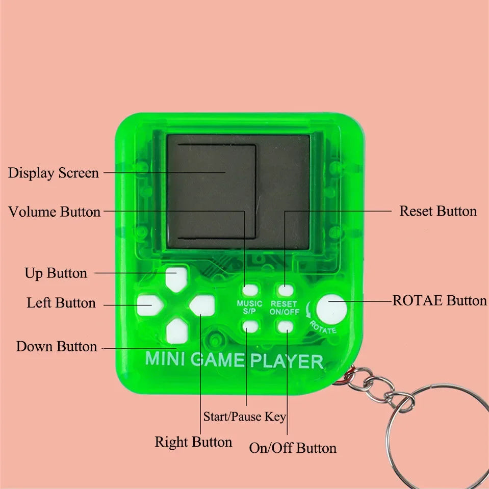 Retro Mini Handheld Game Players Classic Electronic Games Hand Held Console Game Child Puzzle Gaming Console Toys Gift Oasis Select