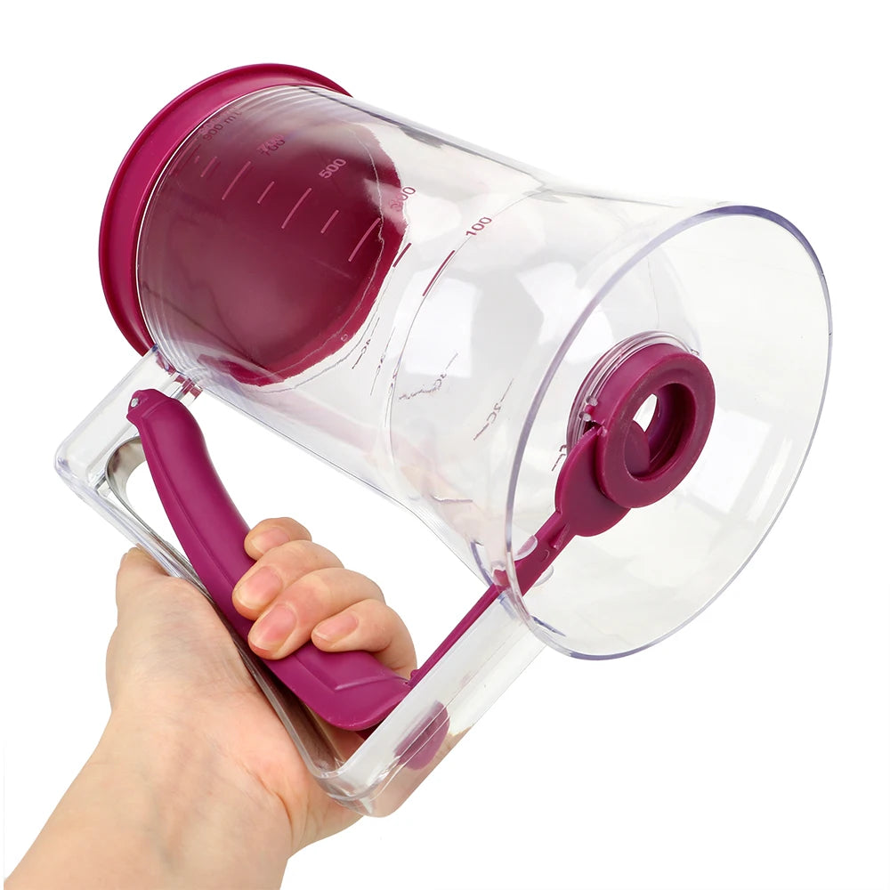 900ml Batter Flour Paste Dispenser For Cupcake Cookie Cake Muffins Measuring Cup Cream Speratator Pancake Batter Dispensers Oasis Select